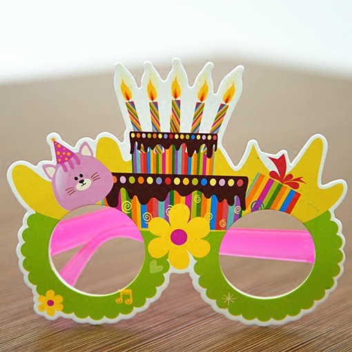 儿童创意卡通眼镜框生日派对成人眼镜拍照装扮道具幼儿园活动礼品