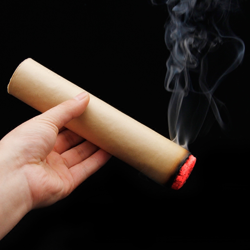 4cm加粗雷火灸艾条艾柱家用熏正品纯艾草艾绒特大号十年陈艾灸条-图2