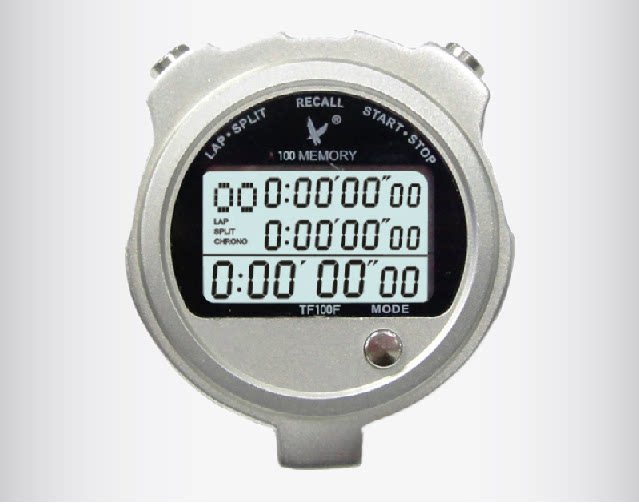 包邮天福tf100f三排电子秒表倒计时比赛计时计时工计时工具
