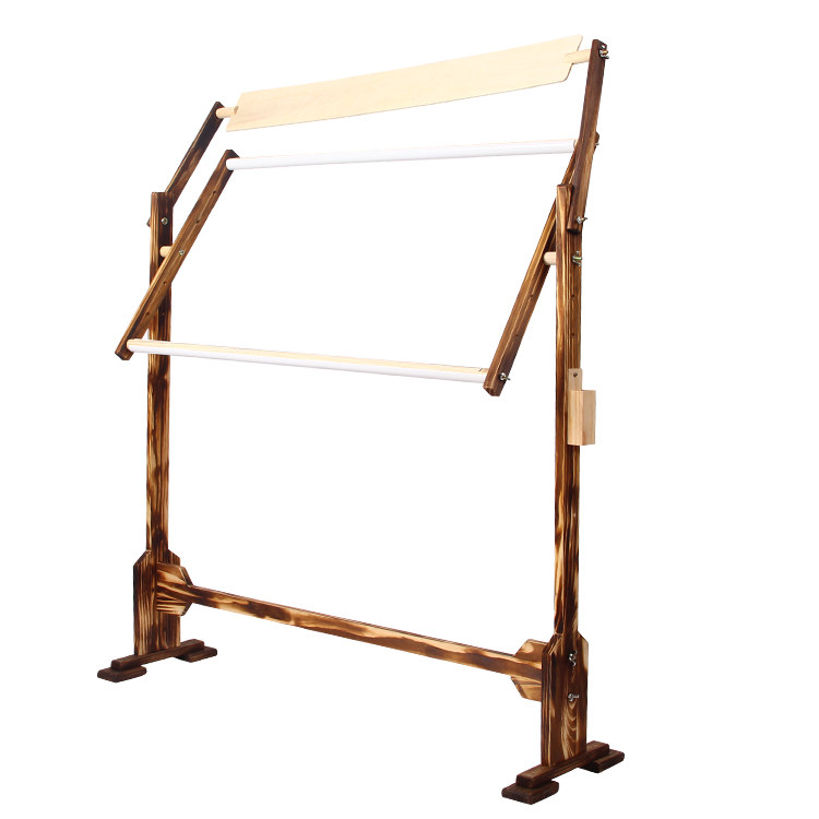 十字绣烤色架子大号实木绣架绣花花架子可调绣框绣架