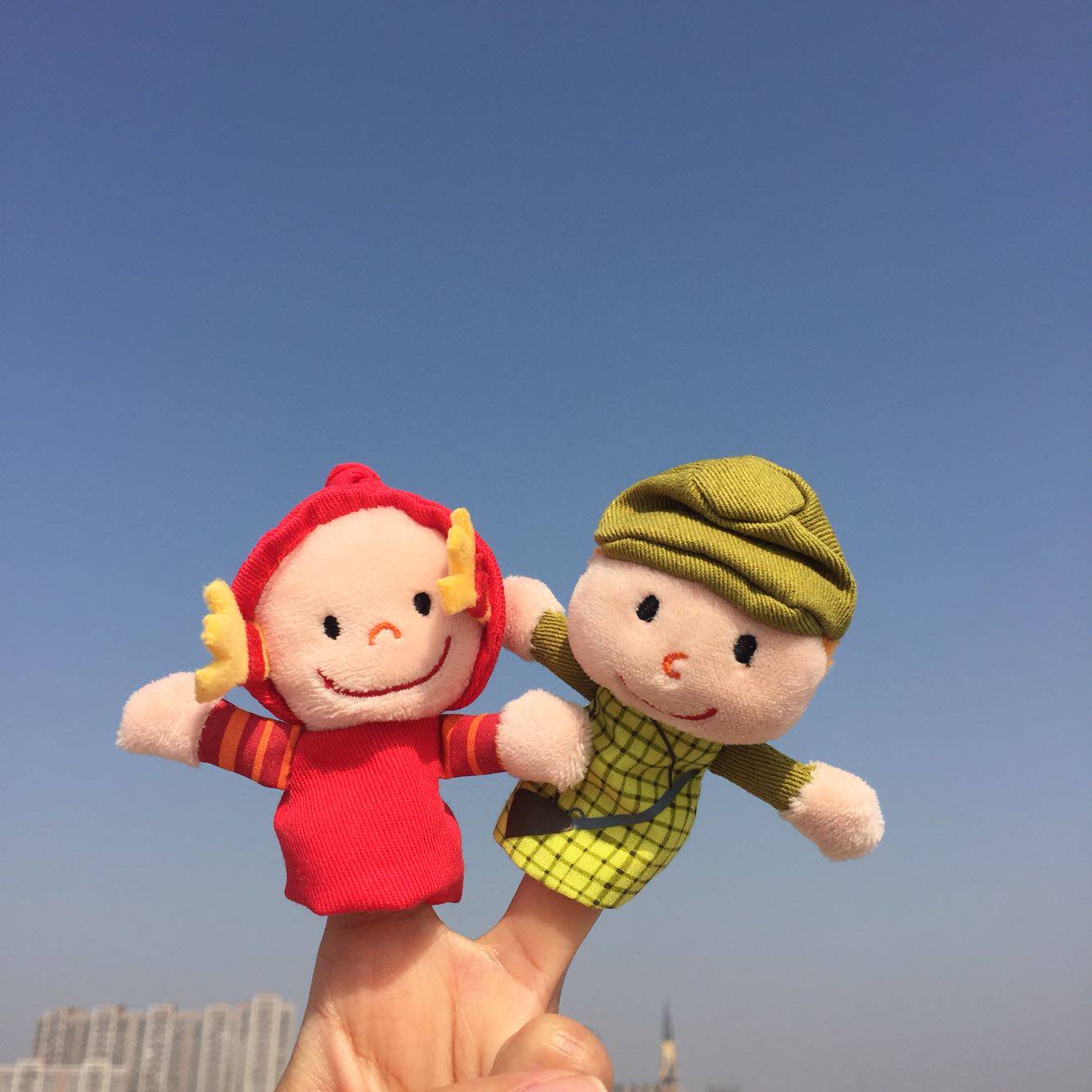 小红帽指偶手讲故事道具玩具美金幼儿园儿童角色扮演剧场其它玩具