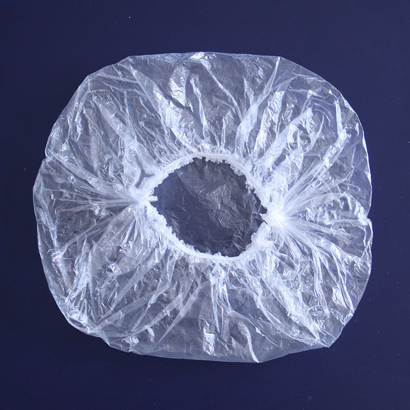 5包一次性浴帽防水油烟酒店宾馆洗澡淋浴头套塑料头部防护用品