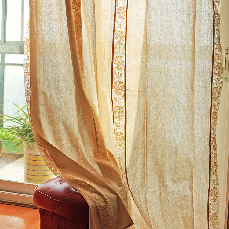 成品窗帘美式乡村乡村风风格玫瑰镂空唯美浪漫成品窗帘