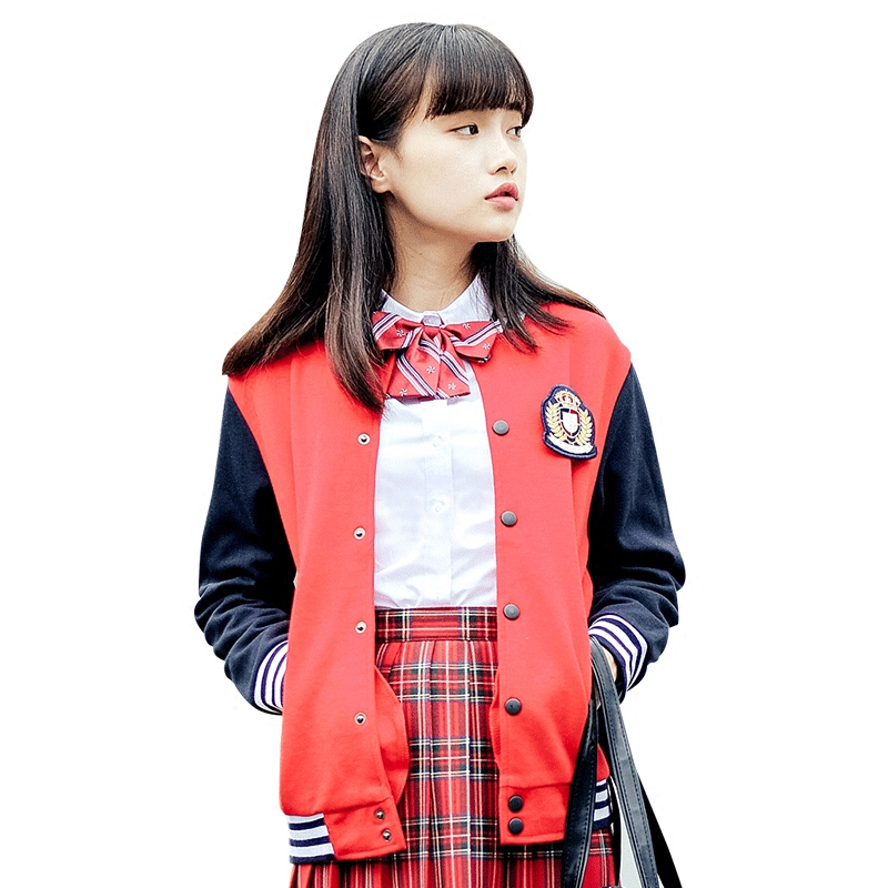 少女女装学生装棒球服小外套日系学院初中生高中生学生校服