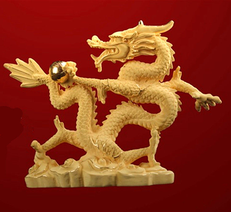 生日银龙纯银摆件新房送礼结婚礼物沙金金龙摆件