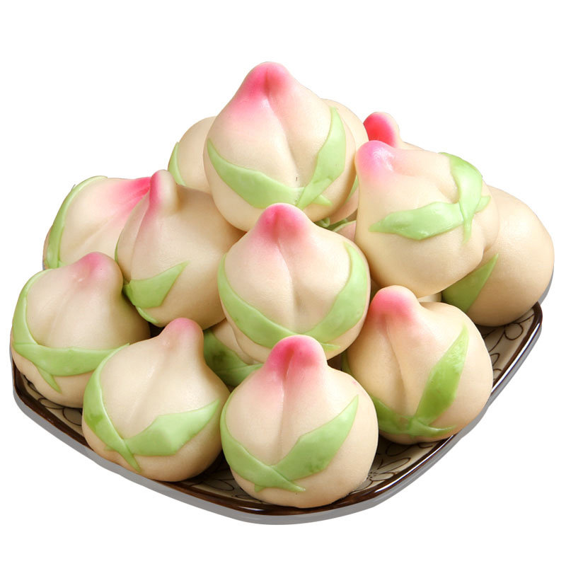 大寿桃馒头生日老人传统糕点老人食品寿桃馒头礼盒寿桃包花饽饽