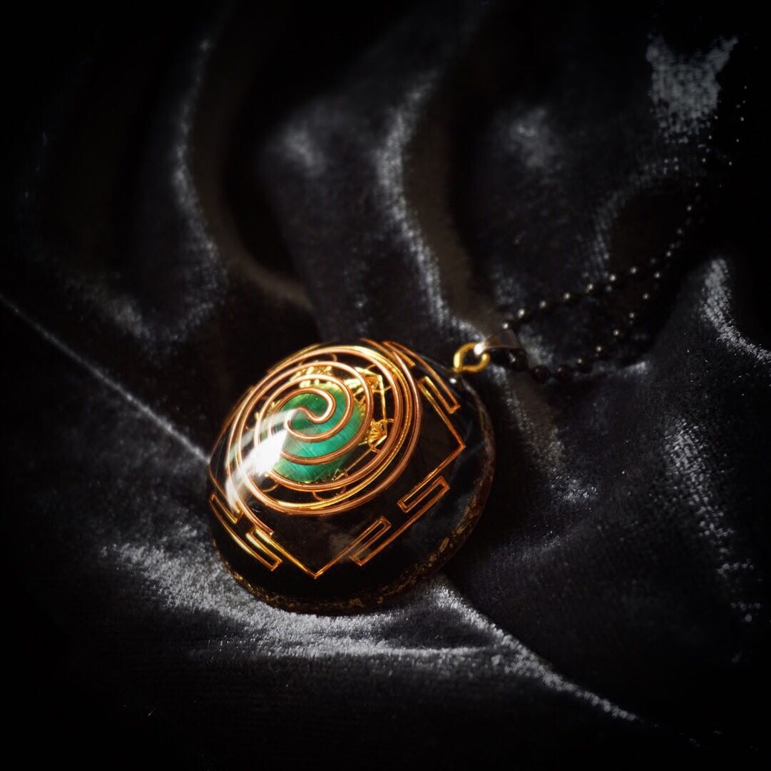 能量奥根吊坠项链orgone高频转化神圣陀罗助运项坠