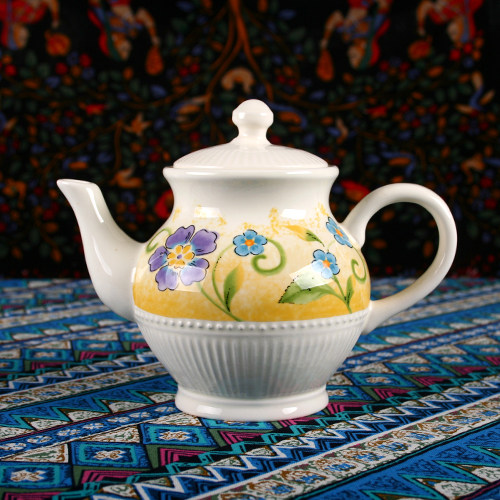 茶壶美利迪亚花语欧式陶瓷咖啡壶冷水水壶古典茶壶