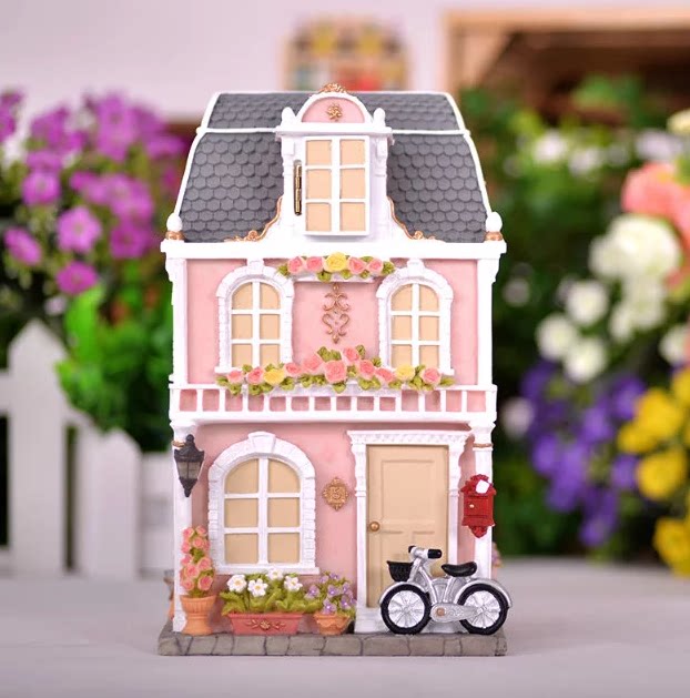 模具石膏房子卡通乳胶娃娃涂鸦彩绘白胚涂色白模填色