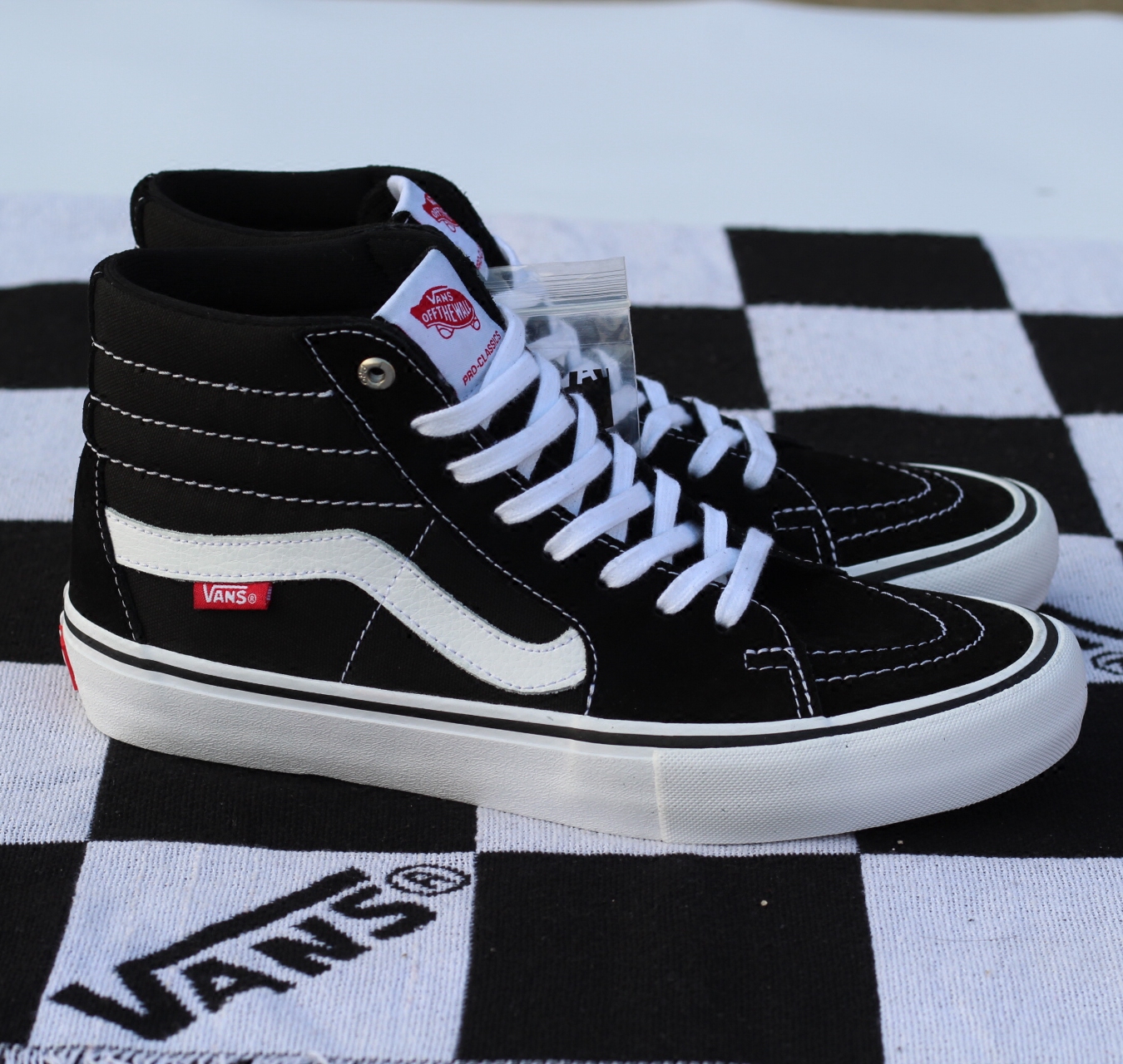 vans黑白经典sk8hipro高帮男女情侣专业滑板帆布鞋