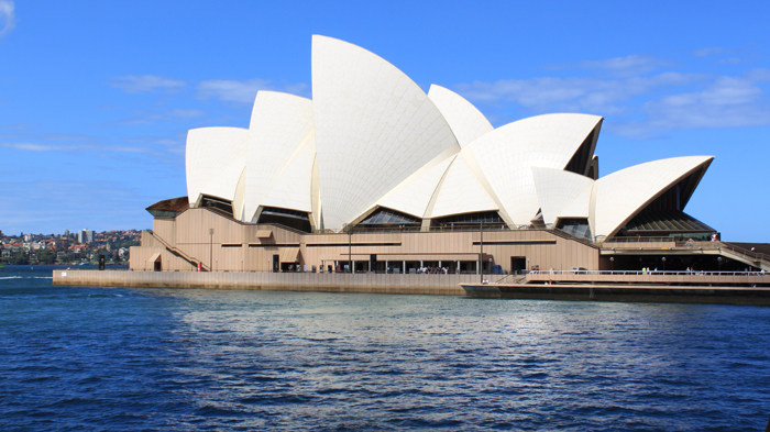 海报悉尼歌剧院世界名胜装饰画风景制作墙贴定做写真
