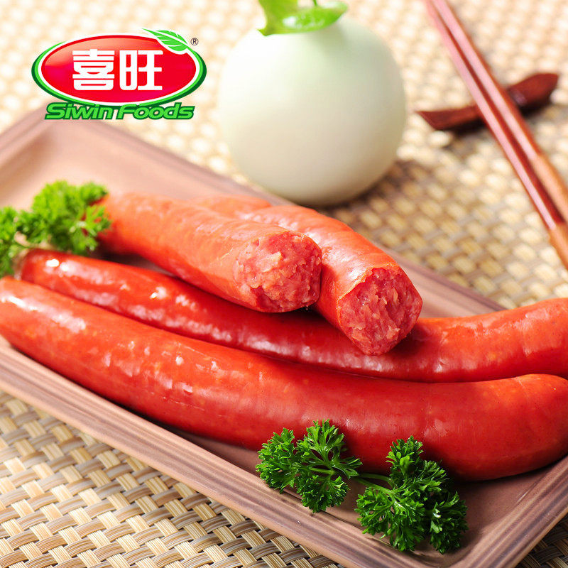 5袋包邮喜旺蒜香烤肠220g蒜蓉火腿香肠佐餐猪肉类