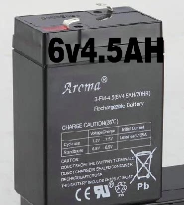 aroma华龙孩子王儿童电动童车玩具车电瓶蓄电池6v7ah6v4512v10ah