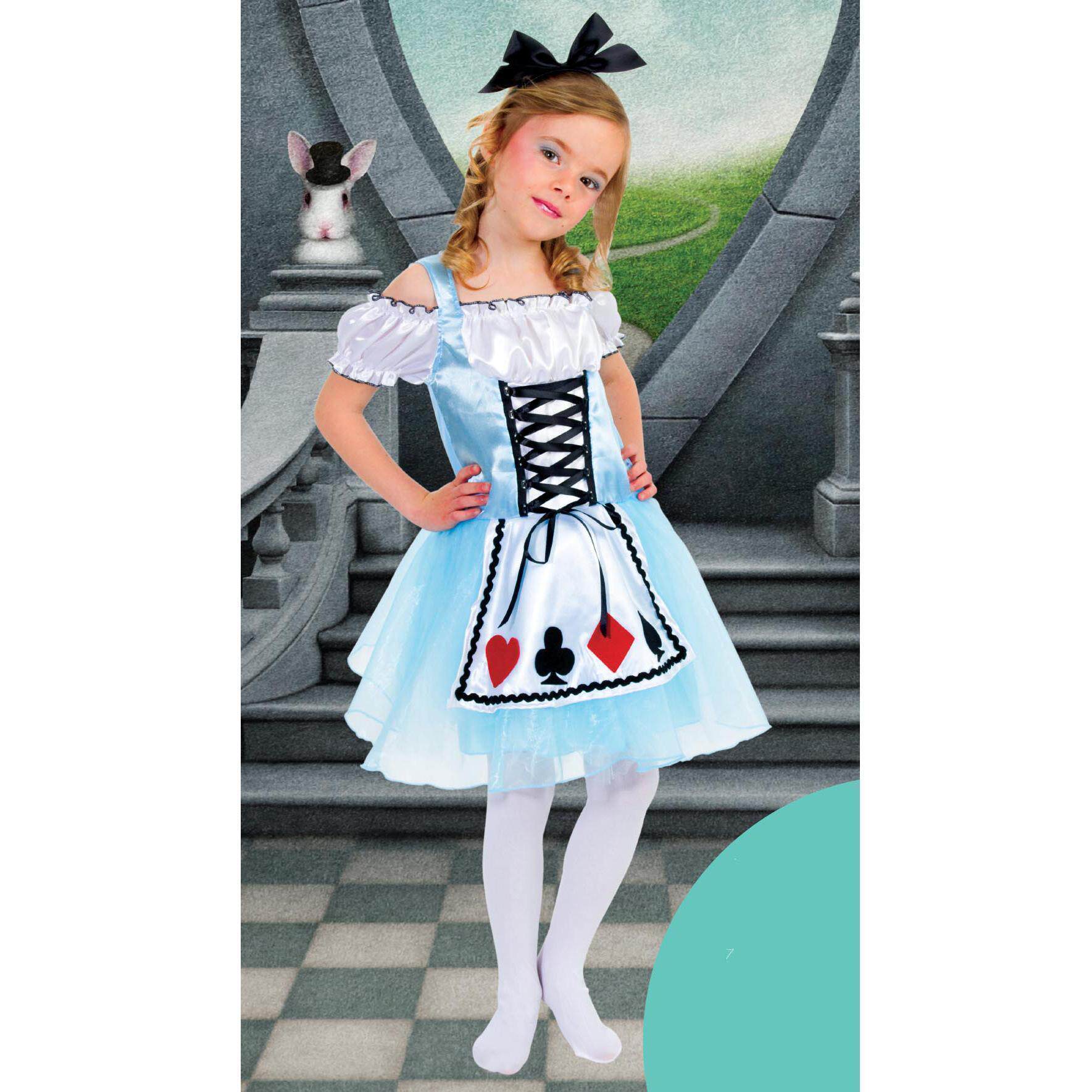 爱丽丝可爱公主连衣裙表演生日派对裙子套装头箍服饰