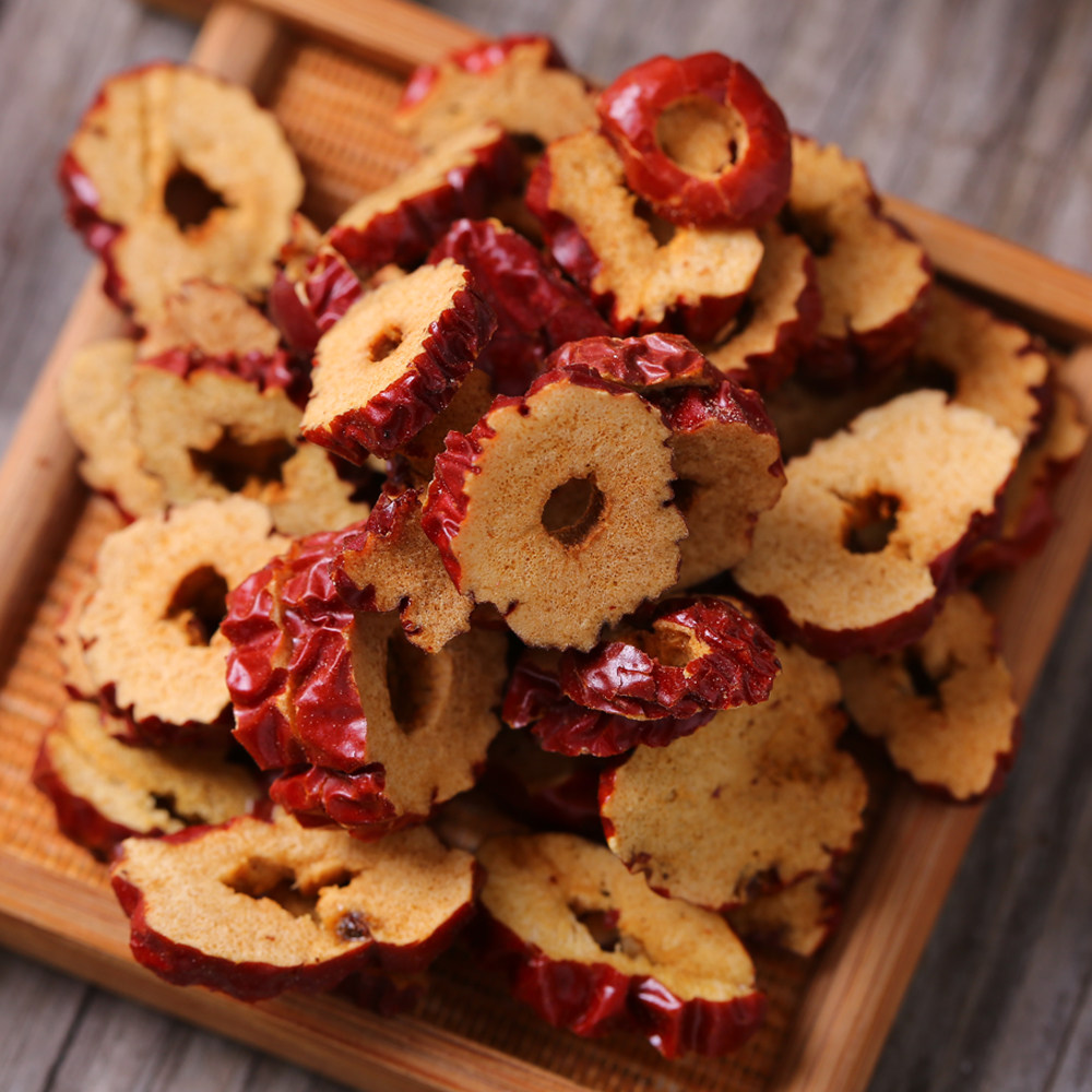 红枣新疆免洗灰枣枣圈脆枣片500g包邮袋装干货枣类制品