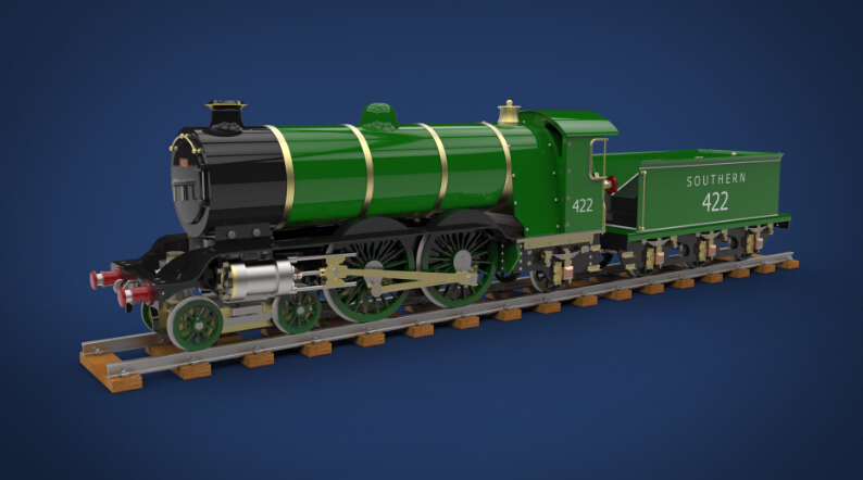 蒸汽火车蒸汽机车lbsc25英寸三维建模图纸资料其它设计服务