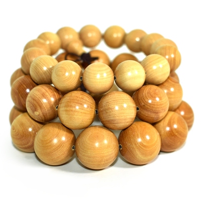 文玩小叶黄杨木杨木手串108颗佛珠老料手工精制念珠时尚男女手链