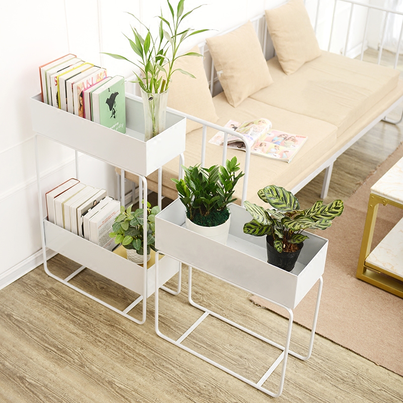 现代简约室内电视墙沙发花架客厅阳台装饰置物隔断花架