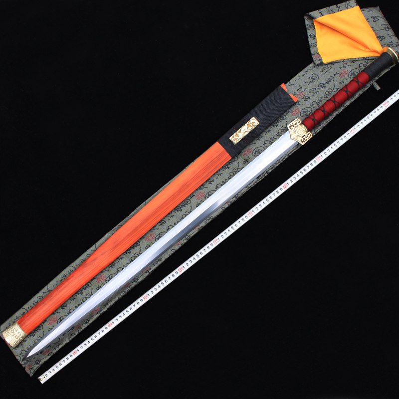 古剑宝剑长剑仿古花纹钢工八面汉剑刀剑