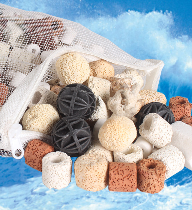 鱼缸滤材细菌屋全家福800g过滤器水族箱过滤棉鱼池过滤材料