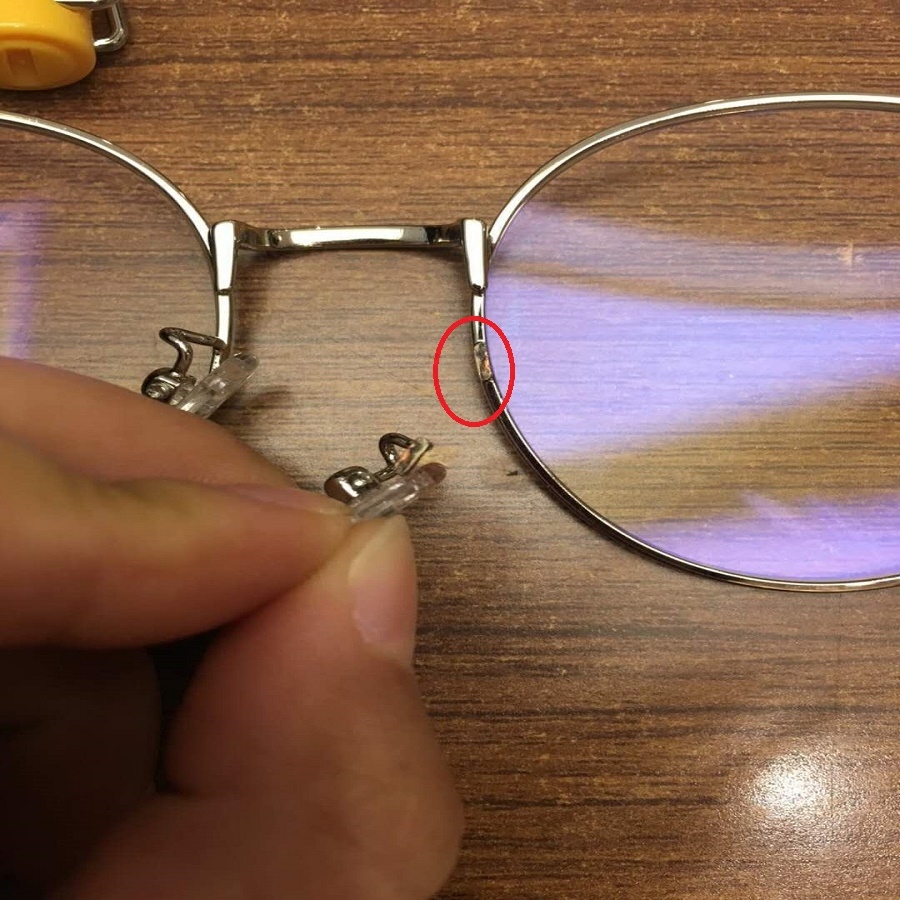 眼镜鼻托支架维修镜架焊接调校矫正君子时代眼镜架