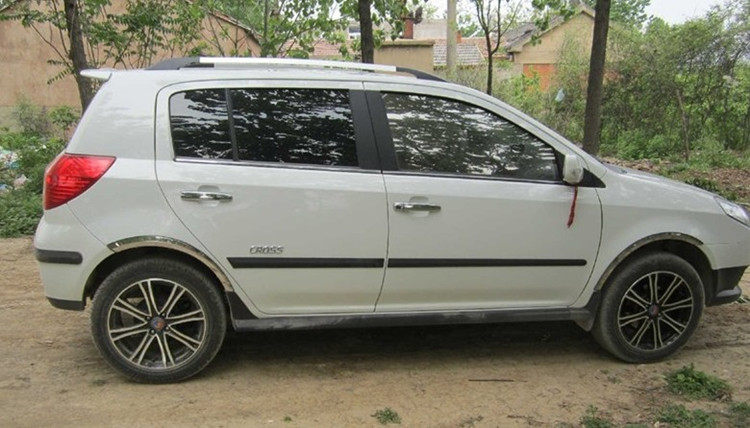 金鹰轮眉包邮0811款英伦cross专用不锈钢改装亮条轮眉