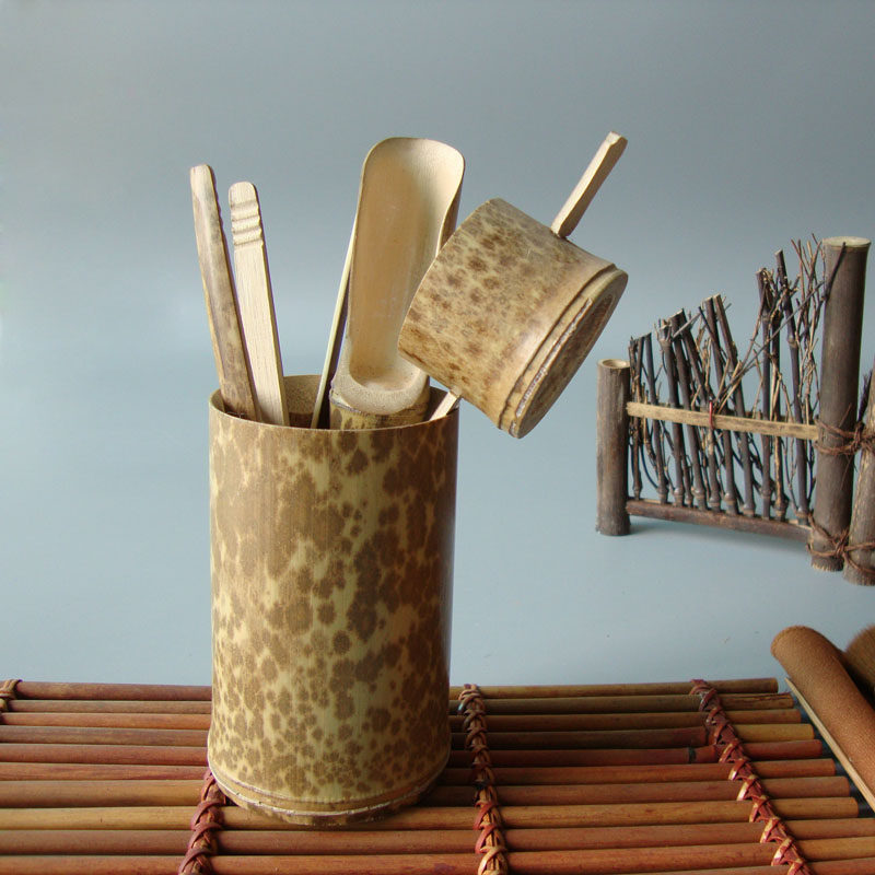 茶道精品六君子零配功夫茶配件班竹竹制用具茶道