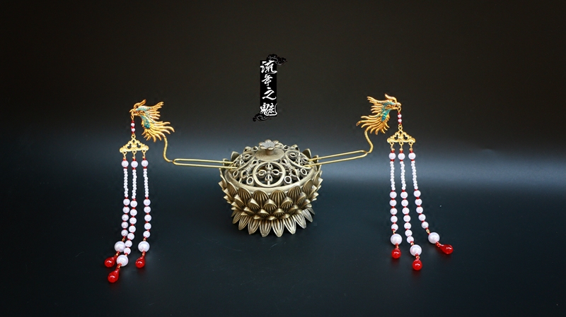 古装头饰流年之魅87版红楼梦凤钗汉服影视用凤发饰