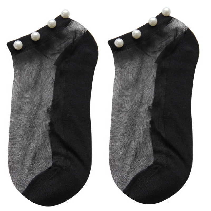 袜子日系短袜夏季超薄玻璃玻璃丝丝袜透明水晶短袜