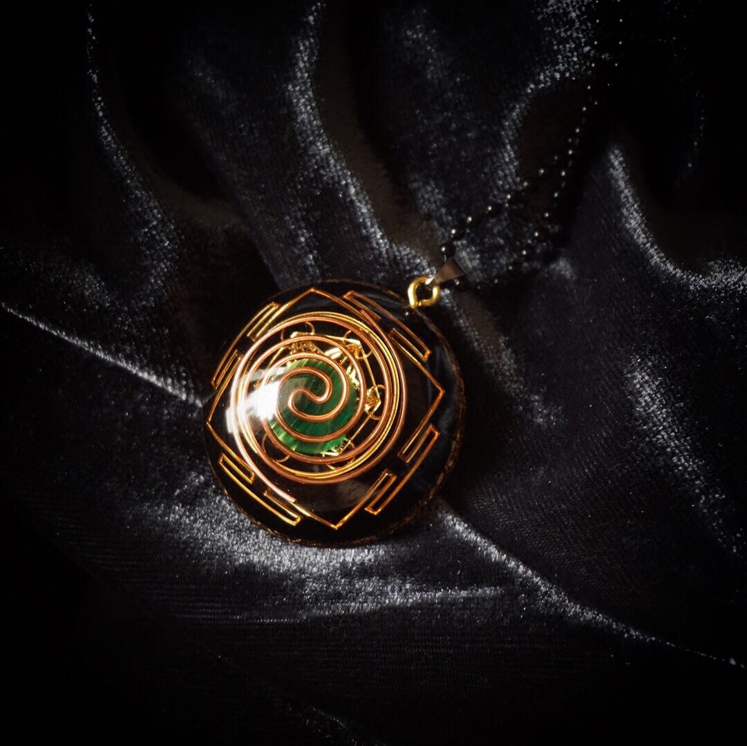 能量奥根吊坠项链orgone高频转化神圣陀罗助运项坠