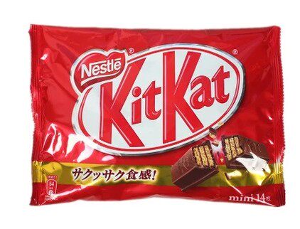 日本本土nestle雀巢kitkat奇巧牛奶巧克力14枚饼干巧克力