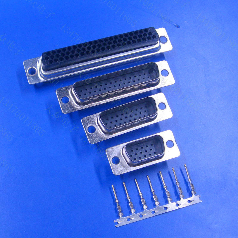 线式端子dccom线头插压db免焊芯公针62p连接器