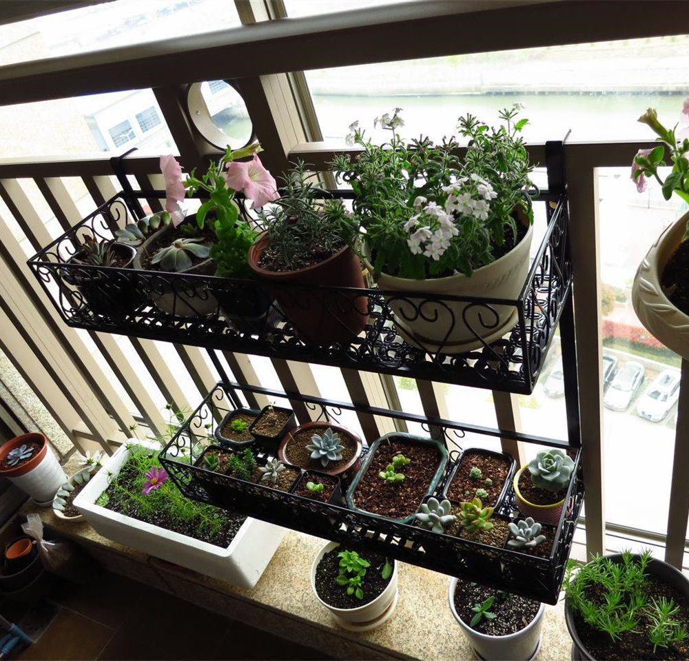 铁艺艺多肉植物架花架多层悬挂花盆架子阳台花架