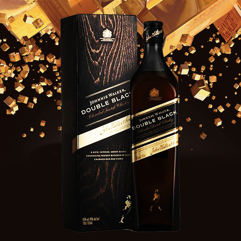 洋酒johnnie walker double black尊尼获加黑方