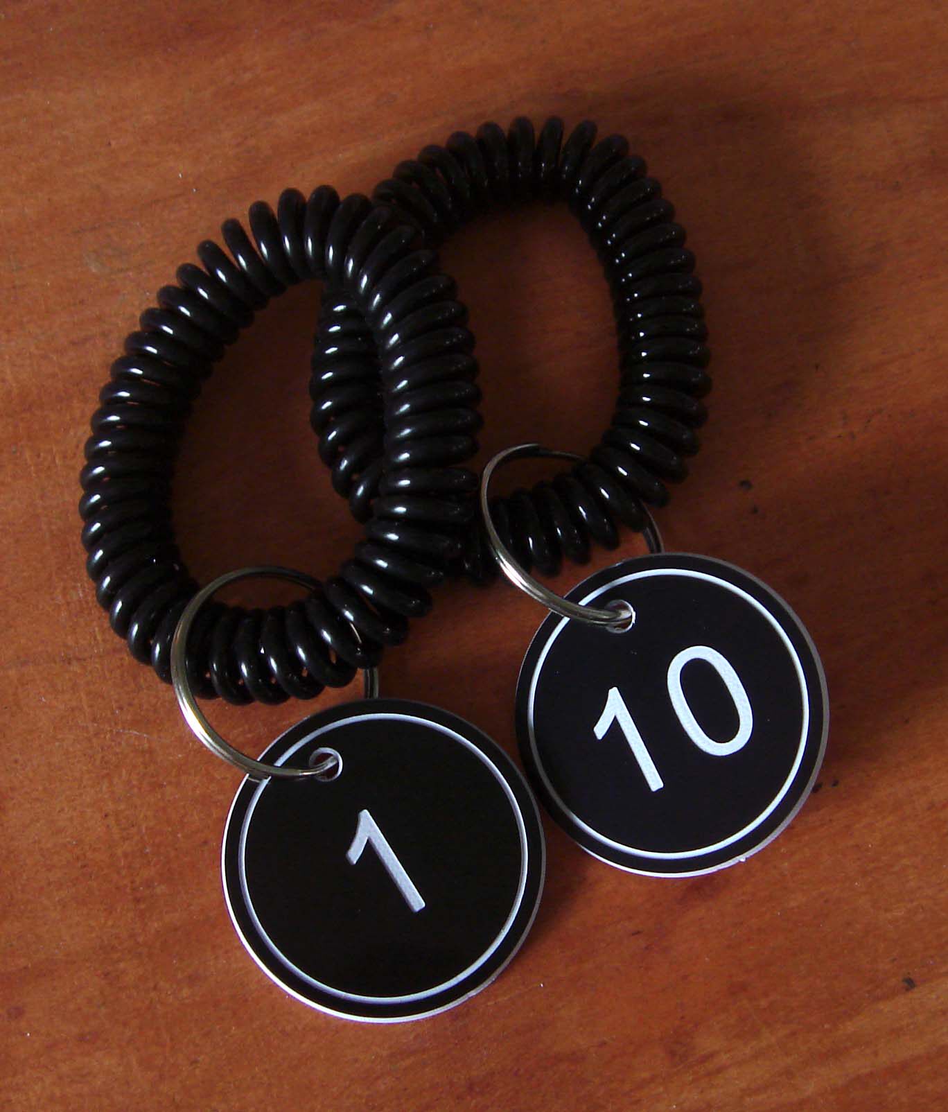 桑拿数字手牌浴室钥匙手圈线圈钥匙扣寄存洗浴桑拿手牌