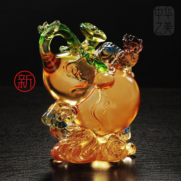 如意琉璃葫芦貔貅摆件招财转运运旺聚财旺福摆件