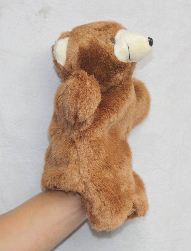 手偶大号毛绒岁以上宝宝亲子玩偶早教道具小熊手偶