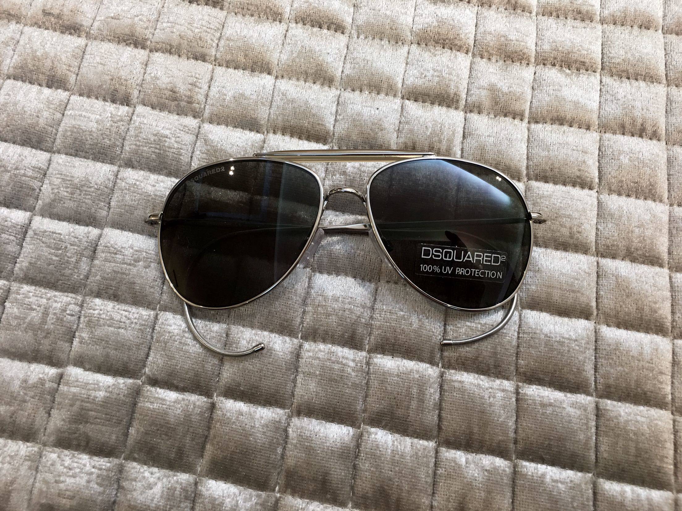 德国dsquared2金属男士飞行员太阳眼镜墨镜可替换镜腿太阳眼镜