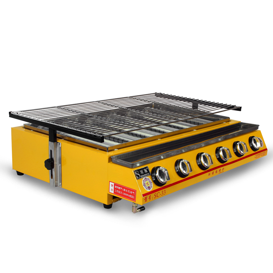 烤炉烧烤双驰sc333b头带玻璃罩燃气商用煤气液化商用烘烤炉
