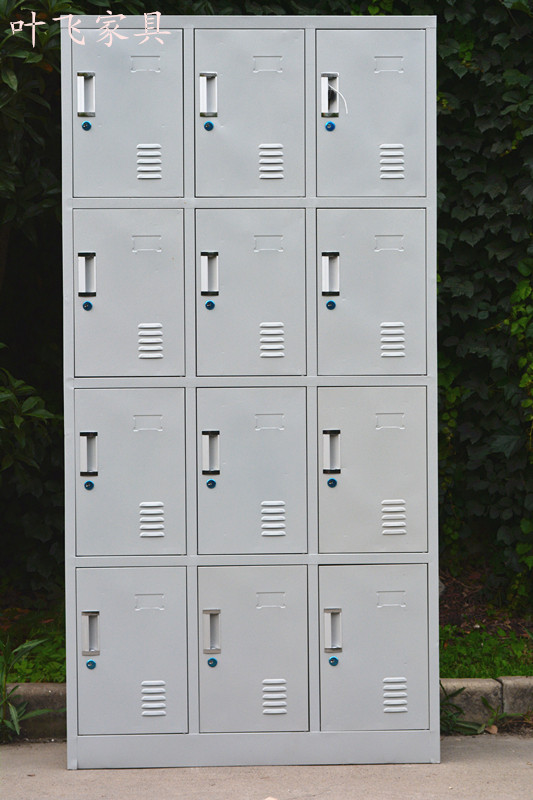 十二柜子12格铁皮柜带锁储物柜更衣衣服鞋柜橱子更衣柜