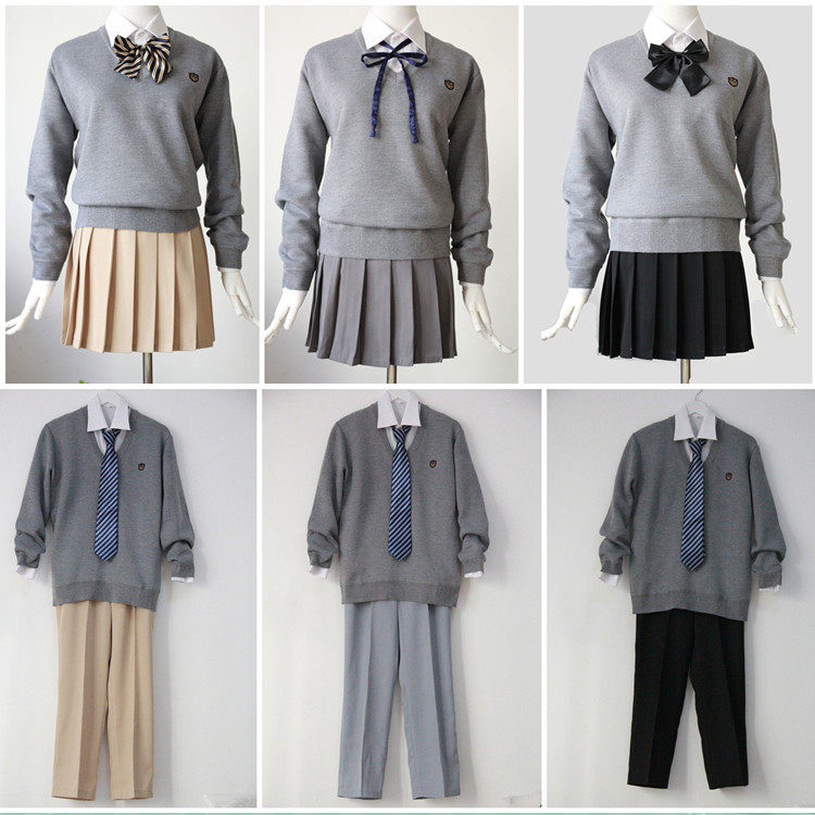 男女制服针织日韩秋冬学院派套装班服校服毛衣学生校服