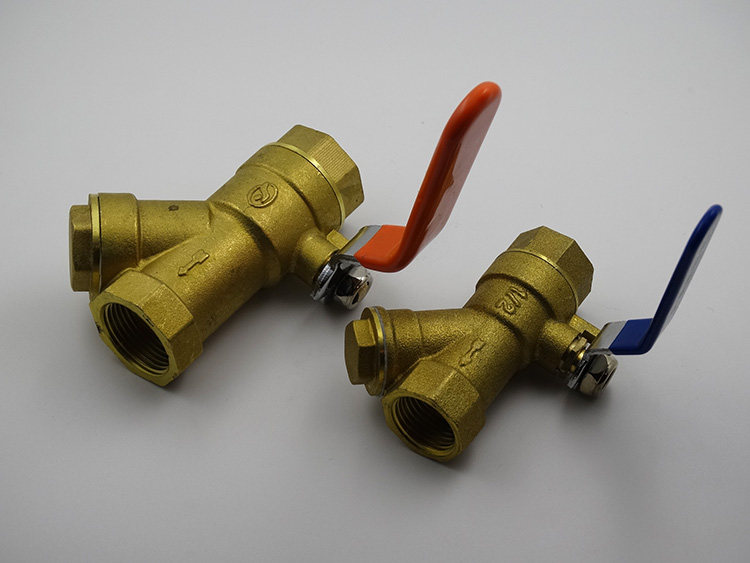 过滤器双内丝铜4分分带玉环阀门过滤网球球阀球阀