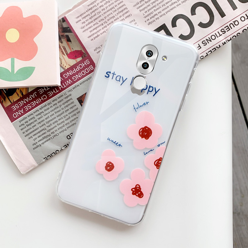 手机壳透明硅胶防摔荣耀6x简约可爱bln-al10创意al20个性ins花朵honor