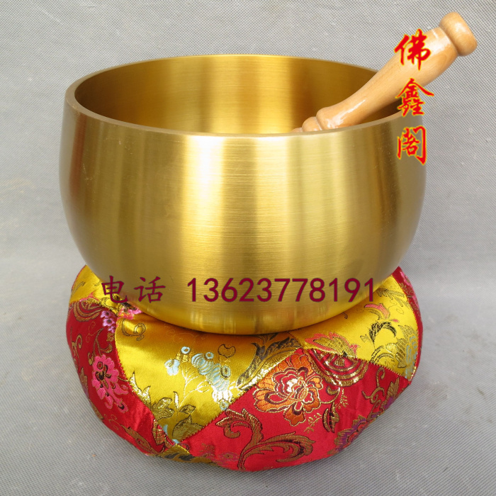 特大号金钵佛音碗转紫金钵铜钵钵盂佛具铜庆工艺品摆件