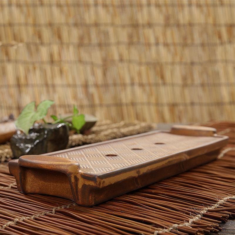 东茶西壶茶船茶海茶台陶瓷蓄水茶托托盘干泡台天茶盘