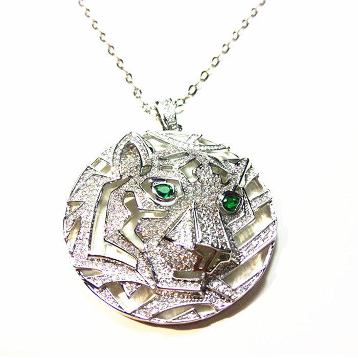 豹头项链男女情侣豹子吊坠其它首饰