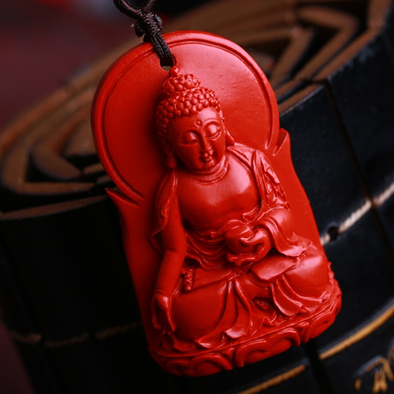 朱砂守护神阿弥陀佛吊坠项坠生肖猪狗人本命吉祥物情侣项坠