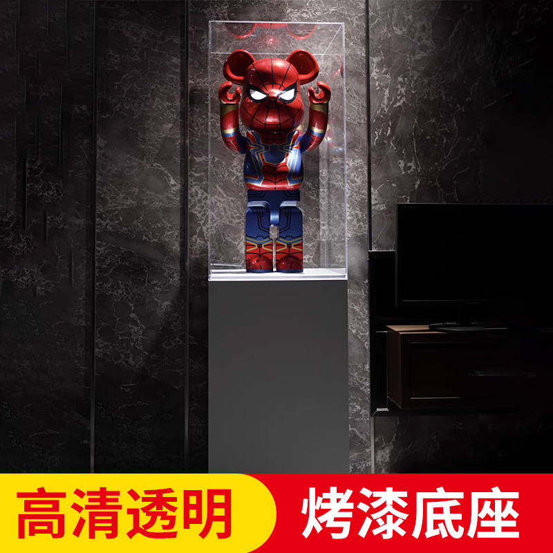 亚克力烤漆展示台工艺品玉器珠宝玻璃展示柜透明防尘罩商业会展台