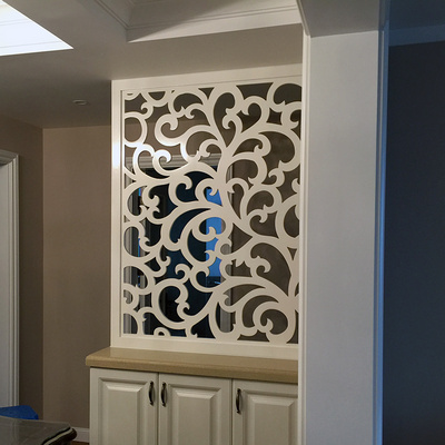 烤漆密度板通花镂空隔断雕花木雕屏风进门花格通花板