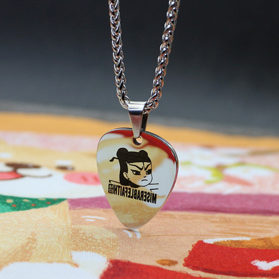 热卖的哪吒项链痛仰乐队周边同款魔童降世挂饰吊坠男女嘻哈金属拨